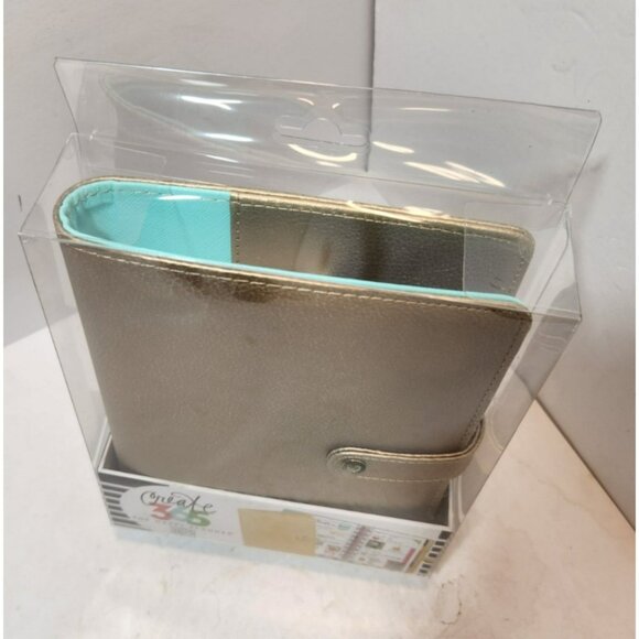 Me & My Big Ideas Create 365 The Happy Planner Deluxe Mini Cover Gold NIB - Picture 2 of 8